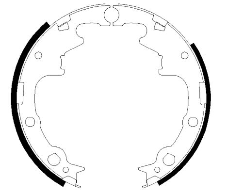 Bremsbackensatz Hinterachse Hella 8DB 355 002-371 von Hella