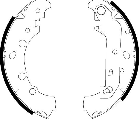 Bremsbackensatz Hinterachse Hella 8DB 355 002-411 von Hella