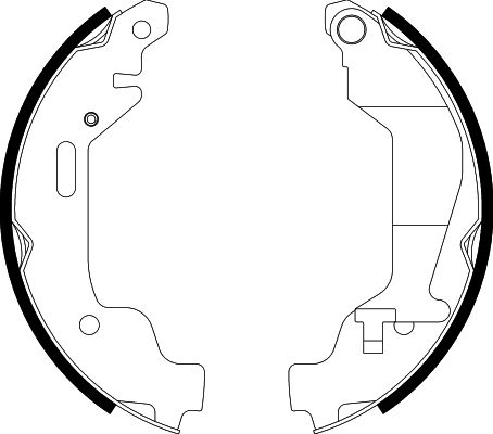 Bremsbackensatz Hinterachse Hella 8DB 355 002-451 von Hella