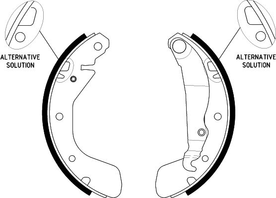 Bremsbackensatz Hinterachse Hella 8DB 355 002-471 von Hella