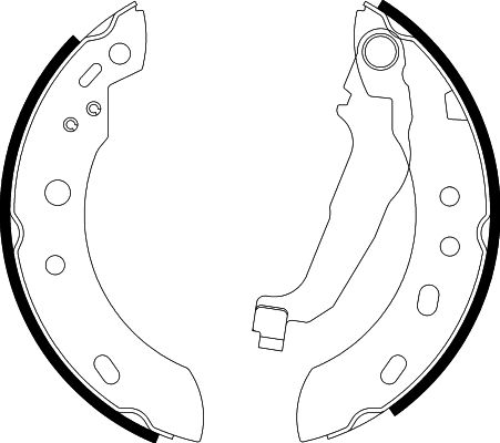 Bremsbackensatz Hinterachse Hella 8DB 355 002-481 von Hella