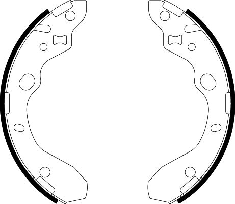 Bremsbackensatz Hinterachse Hella 8DB 355 002-551 von Hella