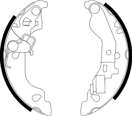 Bremsbackensatz Hinterachse Hella 8DB 355 002-571 von Hella