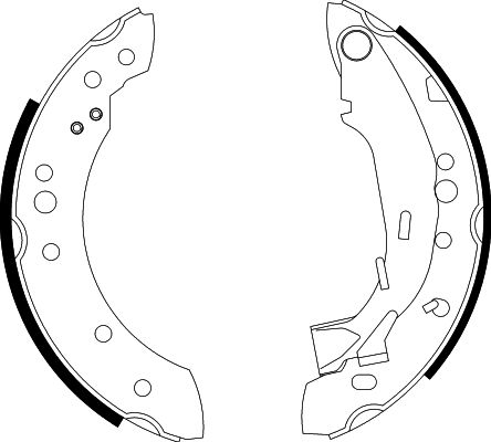 Bremsbackensatz Hinterachse Hella 8DB 355 002-601 von Hella