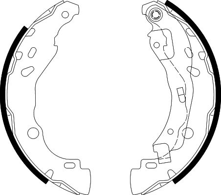 Bremsbackensatz Hinterachse Hella 8DB 355 002-641 von Hella