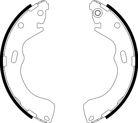 Bremsbackensatz Hinterachse Hella 8DB 355 002-661 von Hella