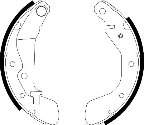 Bremsbackensatz Hinterachse Hella 8DB 355 002-791 von Hella