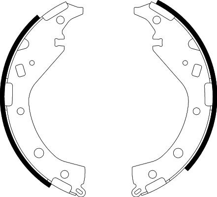 Bremsbackensatz Hinterachse Hella 8DB 355 002-811 von Hella