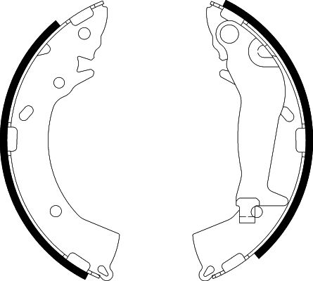 Bremsbackensatz Hinterachse Hella 8DB 355 002-821 von Hella