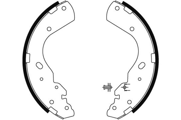 Bremsbackensatz Hinterachse Hella 8DB 355 002-851 von Hella