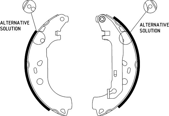 Bremsbackensatz Hinterachse Hella 8DB 355 002-921 von Hella