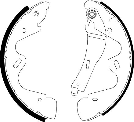 Bremsbackensatz Hinterachse Hella 8DB 355 002-941 von Hella