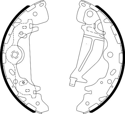 Bremsbackensatz Hinterachse Hella 8DB 355 003-001 von Hella