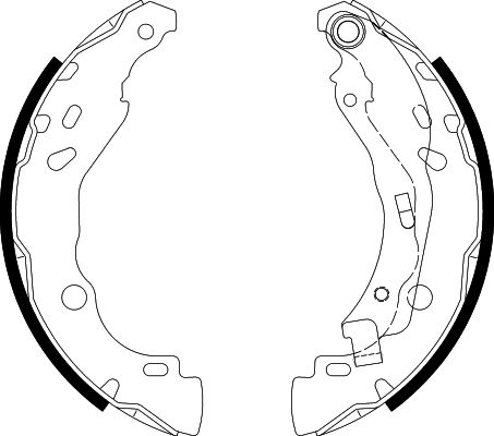 Bremsbackensatz Hinterachse Hella 8DB 355 020-081 von Hella