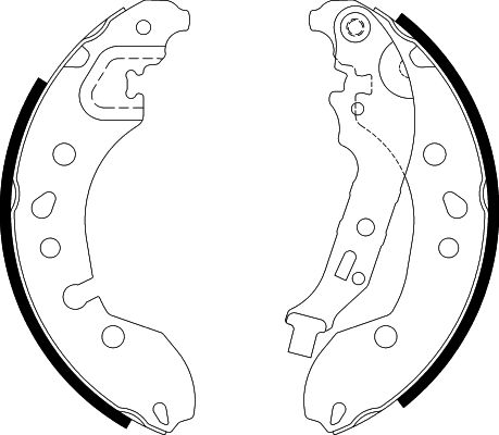 Bremsbackensatz Hinterachse Hella 8DB 355 022-181 von Hella