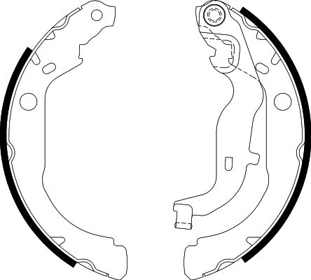 Bremsbackensatz Hinterachse Hella 8DB 355 022-261 von Hella