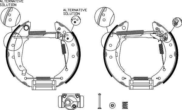 Bremsbackensatz Hinterachse Hella 8DB 355 022-681 von Hella