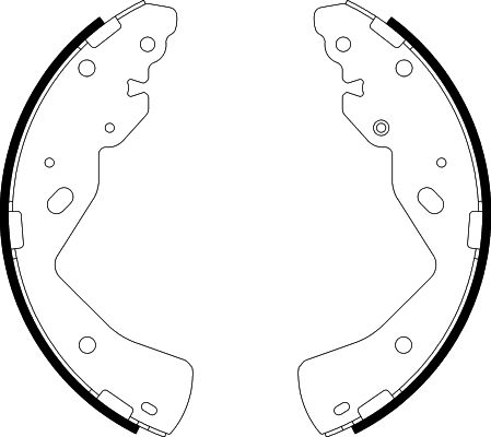 Bremsbackensatz Hinterachse Hella 8DB 355 038-211 von Hella