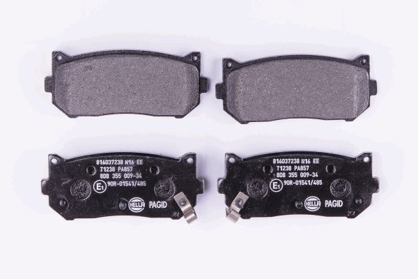 Bremsbelagsatz, Scheibenbremse Hinterachse Hella 8DB 355 009-341 von Hella