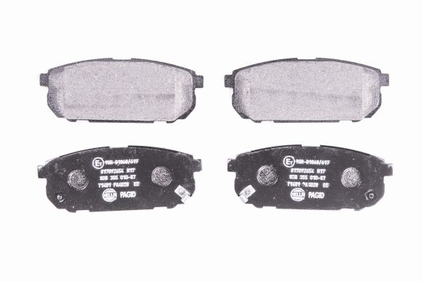 Bremsbelagsatz, Scheibenbremse Hinterachse Hella 8DB 355 010-871 von Hella