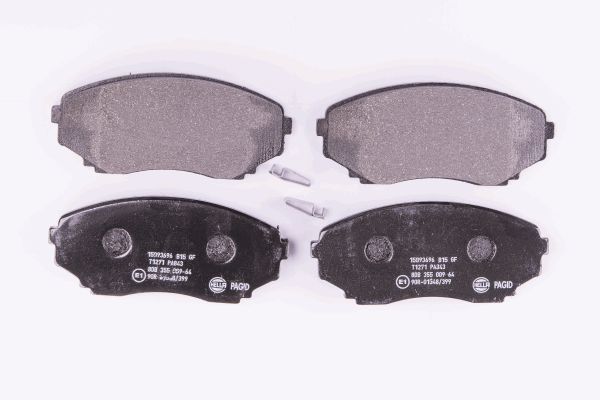 Bremsbelagsatz, Scheibenbremse Vorderachse Hella 8DB 355 009-641 von Hella