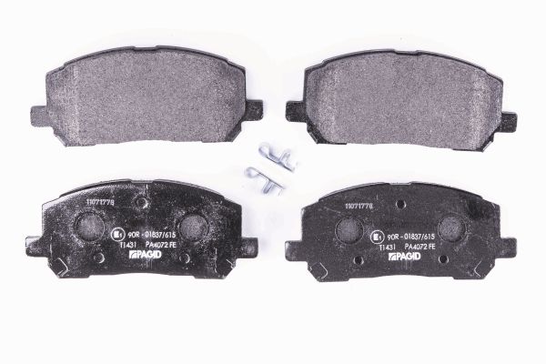 Bremsbelagsatz, Scheibenbremse Vorderachse Hella 8DB 355 011-161 von Hella