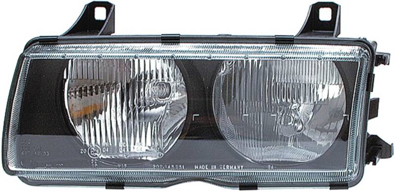 HELLA 1AJ 007 143-091 FF/Halogen Scheinwerfer - für u.a. BMW 3 Compact (E36) - ECE - für Rechtsverkehr - links von Hella