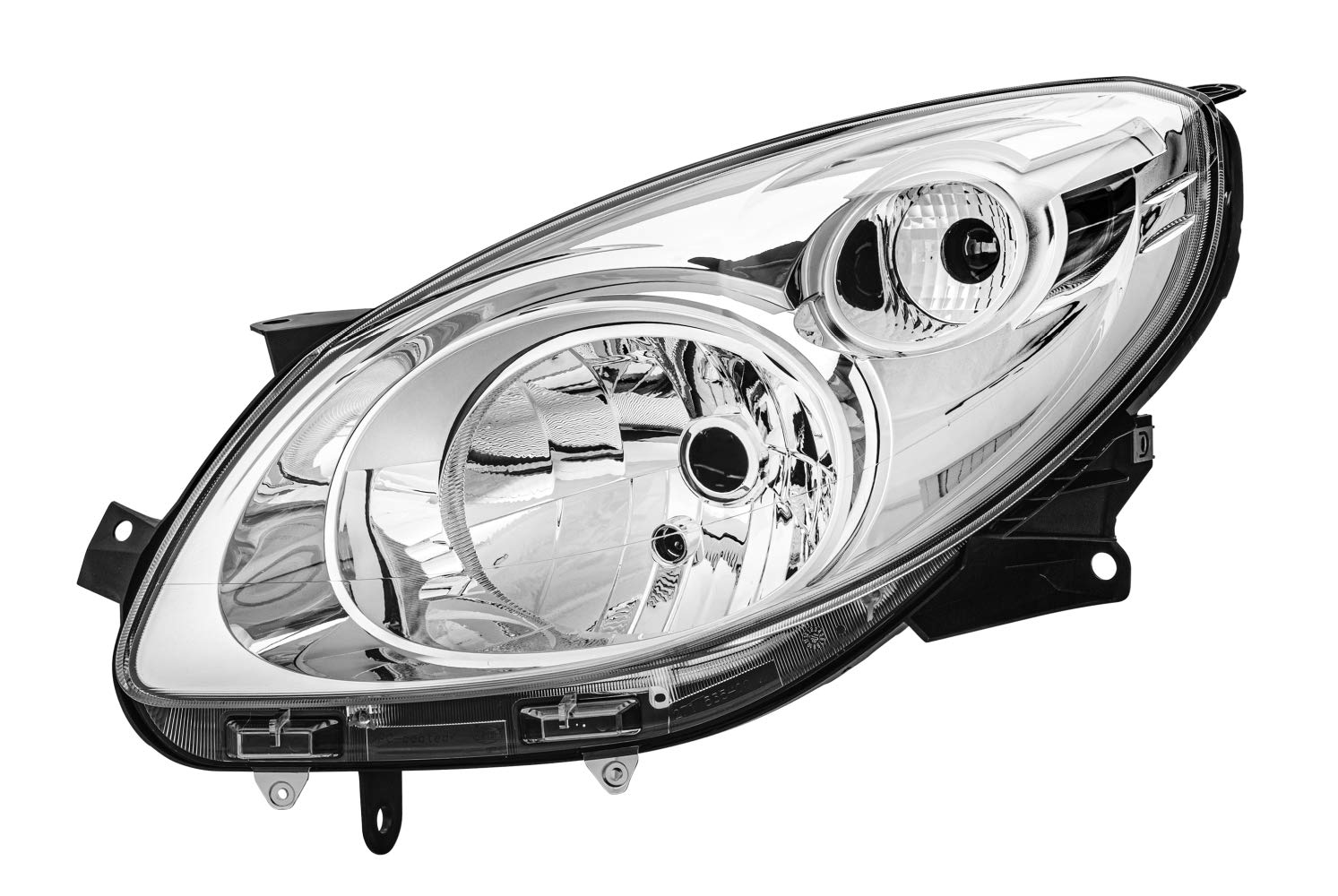 HELLA 1E7 271 510-311 FF Scheinwerfer - für u.a. Renault Twingo II (CN0_) - chrom - ECE - für Rechtsverkehr - links von Hella