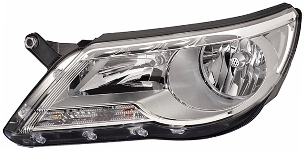 HELLA 1ED 247 038-211 Halogen/FF Scheinwerfer - für u.a. VW Tiguan (5N_) - ECE - für Rechtsverkehr - links von Hella