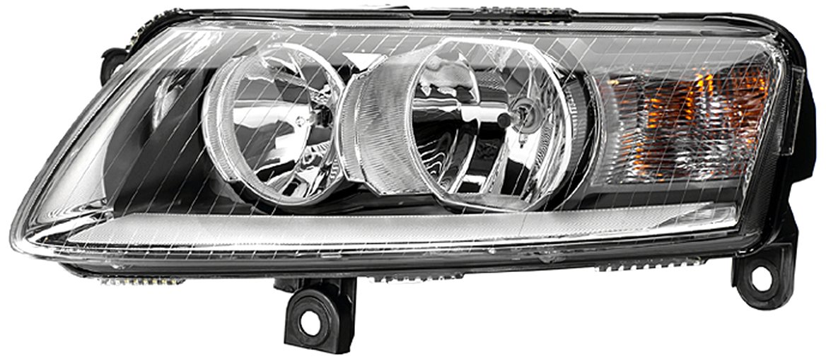 HELLA 1EE 008 880-021 Halogen Scheinwerfer - für u.a. Audi A6 Avant (4F5, C6) - ECE/CCC - für Rechtsverkehr - rechts von Hella