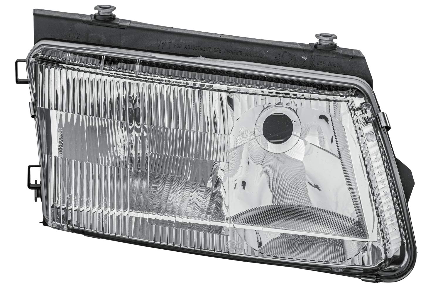 HELLA 1EF 007 520-061 Halogen/Dreifachscheinwerfer/FF Scheinwerfer - für u.a. VW Passat Variant (3B5) - ECE - für Rechtsverkehr - rechts von Hella