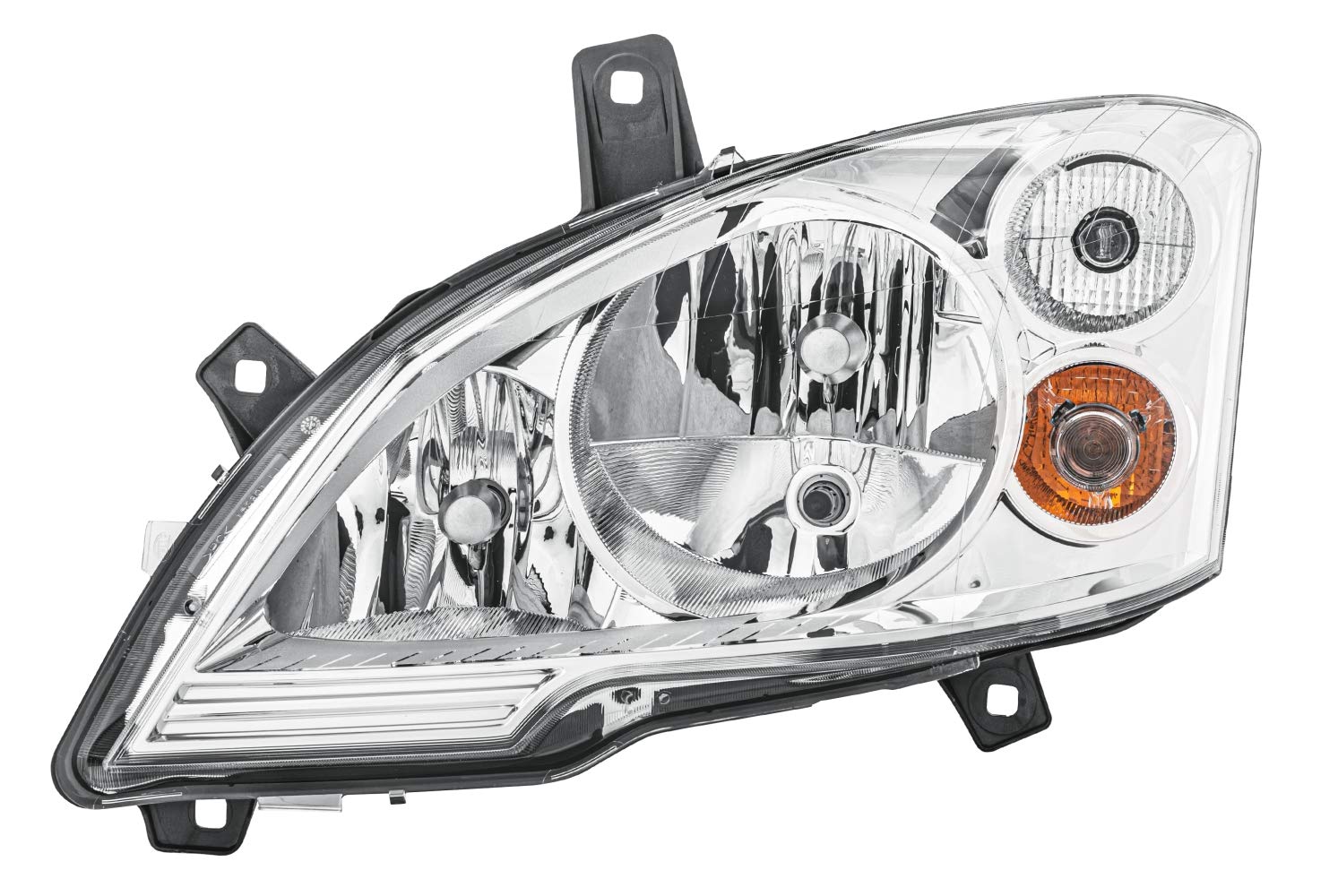 HELLA 1EG 009 627-011 Halogen Scheinwerfer - für u.a. Mercedes-Benz Vito / Mixto Box (W639) - ECE/CCC - für Rechtsverkehr - links von Hella