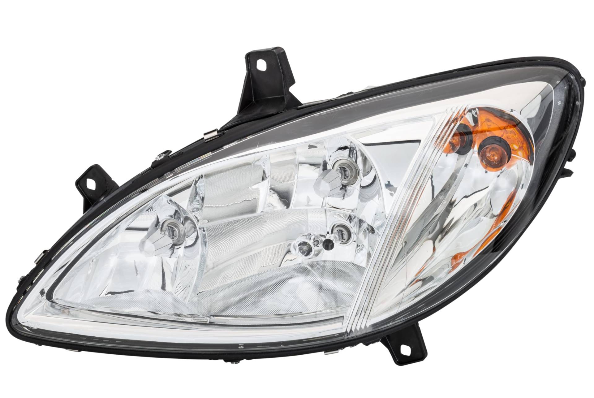 HELLA 1EG 246 041-011 Halogen Scheinwerfer - für u.a. Mercedes-Benz Vito / Mixto Box (W639) - ECE - für Rechtsverkehr - links, silber von Hella