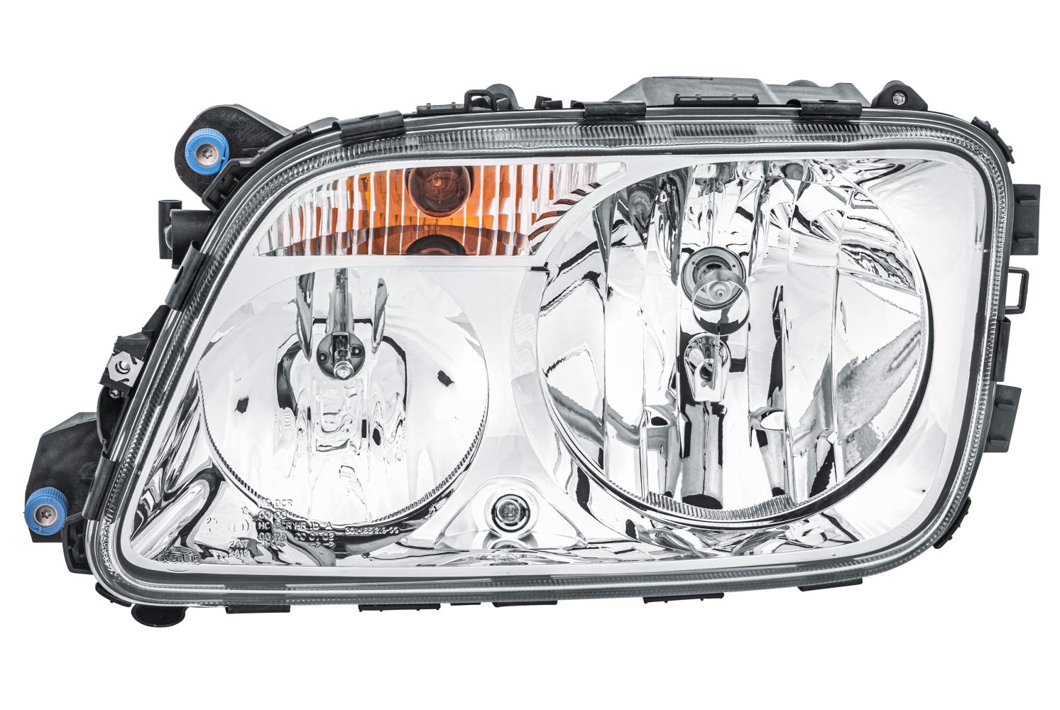 HELLA 1EH 009 513-031 Halogen/FF Scheinwerfer - für u.a. Mercedes-Benz Actros MP3 - ECE/CCC - für Rechtsverkehr - links von Hella