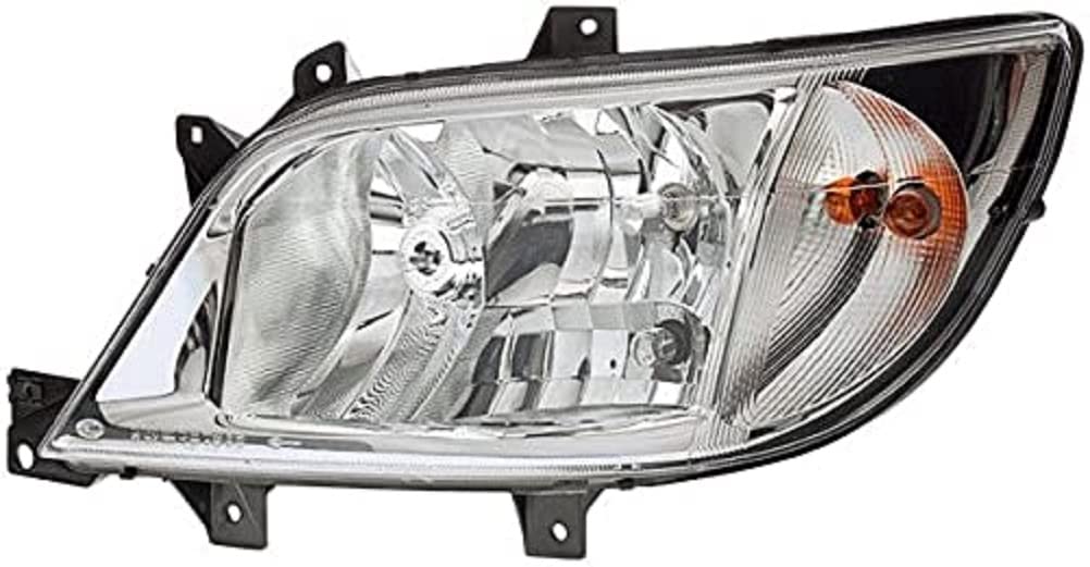 HELLA 1EH 247 005-021 Halogen Scheinwerfer - für u.a. Mercedes-Benz Sprinter 3-T Chassis (903) - SAE - für Rechtsverkehr - rechts von Hella