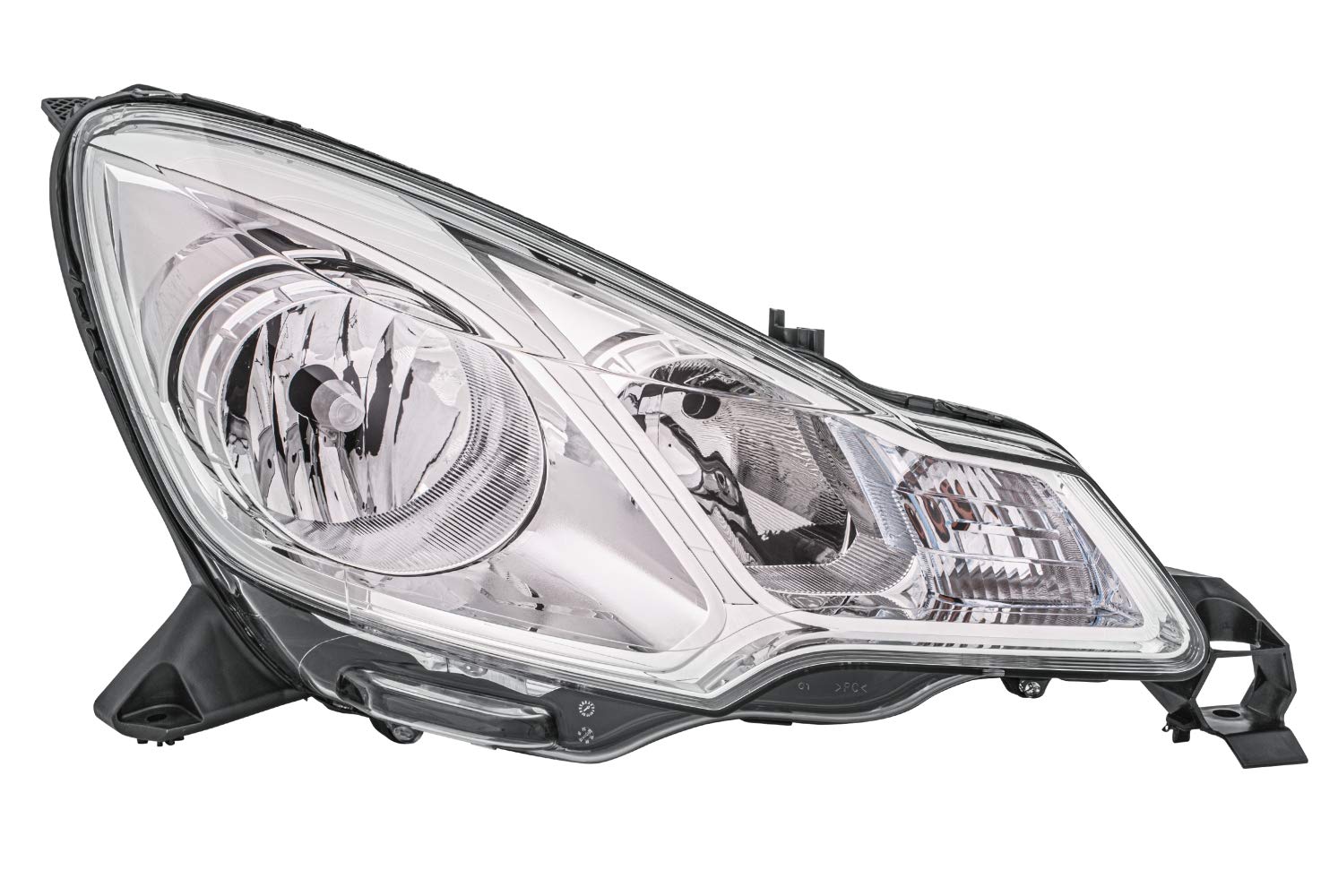 HELLA 1EJ 354 674-021 Glühlampe Scheinwerfer - für u.a. Citroën C3 II (SC_) - chrom - für Rechtsverkehr - rechts von Hella