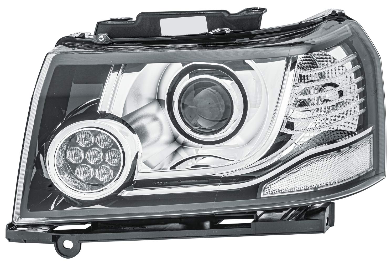 HELLA 1EJ 354 813-031 Halogen/LED Scheinwerfer - für u.a. Land Rover Freelander 2 (L359) - ECE/CCC - für Rechtsverkehr - links, Schwarz von Hella