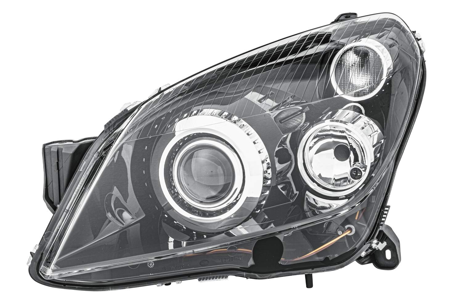 HELLA 1EL 008 700-311 Halogen/Bi-Xenon Scheinwerfer - für u.a. Opel Astra H (A04) - ECE/CCC - für Rechtsverkehr - links von Hella