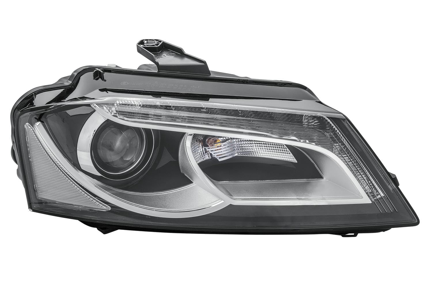 HELLA 1EL 009 648-401 LED/Bi-Xenon Scheinwerfer - für u.a. Audi A3 (8P1) - ECE - für Rechtsverkehr - rechts, Schwarz von Hella