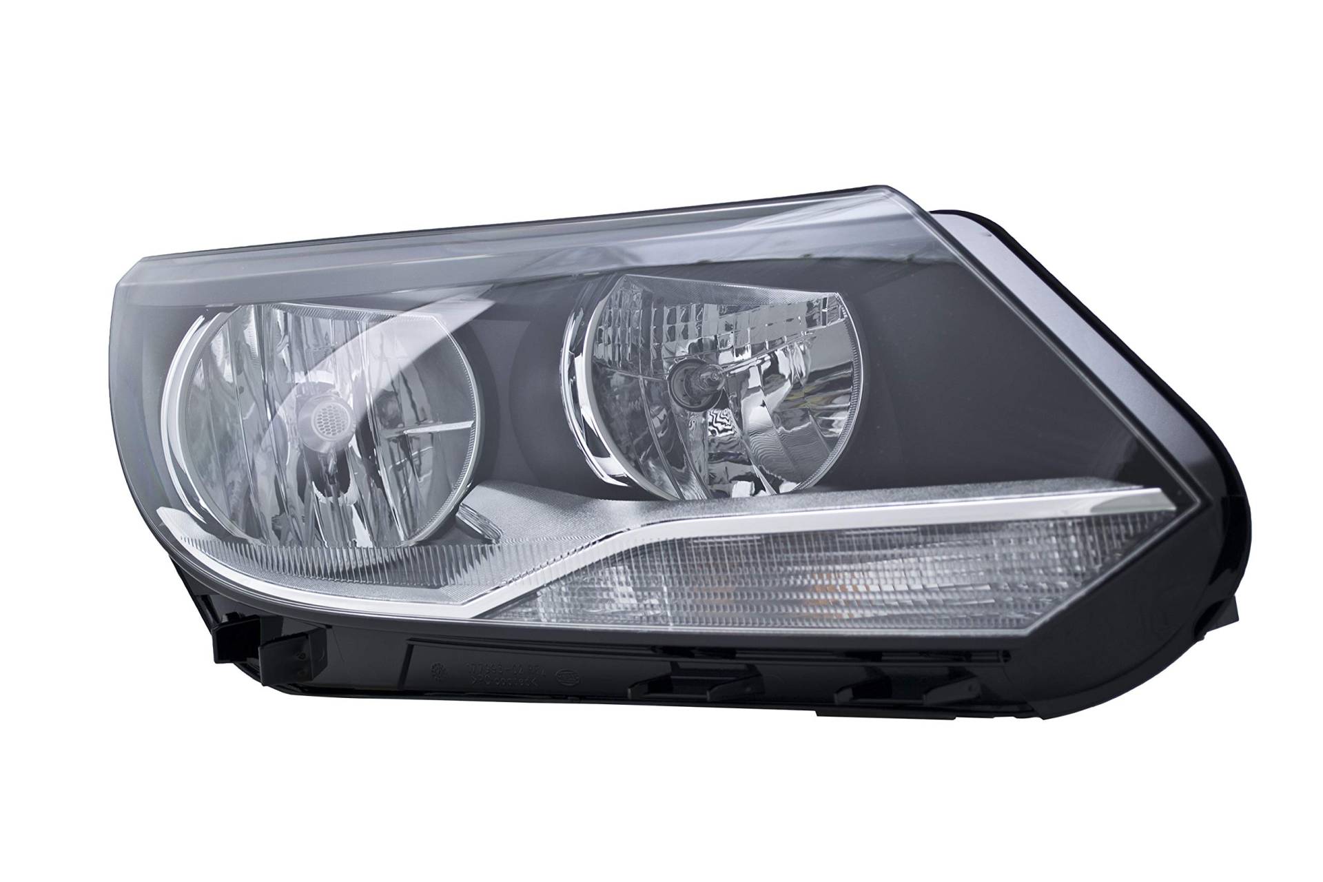 HELLA 1EL 010 749-261 FF/Halogen Scheinwerfer - für u.a. VW Tiguan (5N_) - für Rechtsverkehr - rechts von Hella