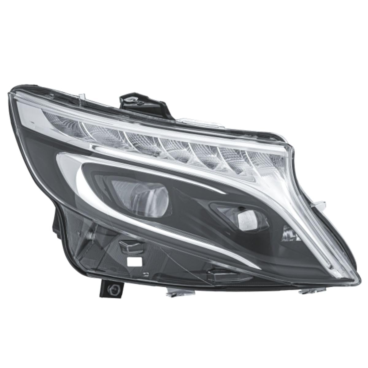 HELLA 1EX 011 284-361 LED-Hauptscheinwerfer - für u.a. MERCEDES-BENZ VITO Tourer (W447) - schwarz - CCC/ECE - für Rechtsverkehr - rechts von HELLA