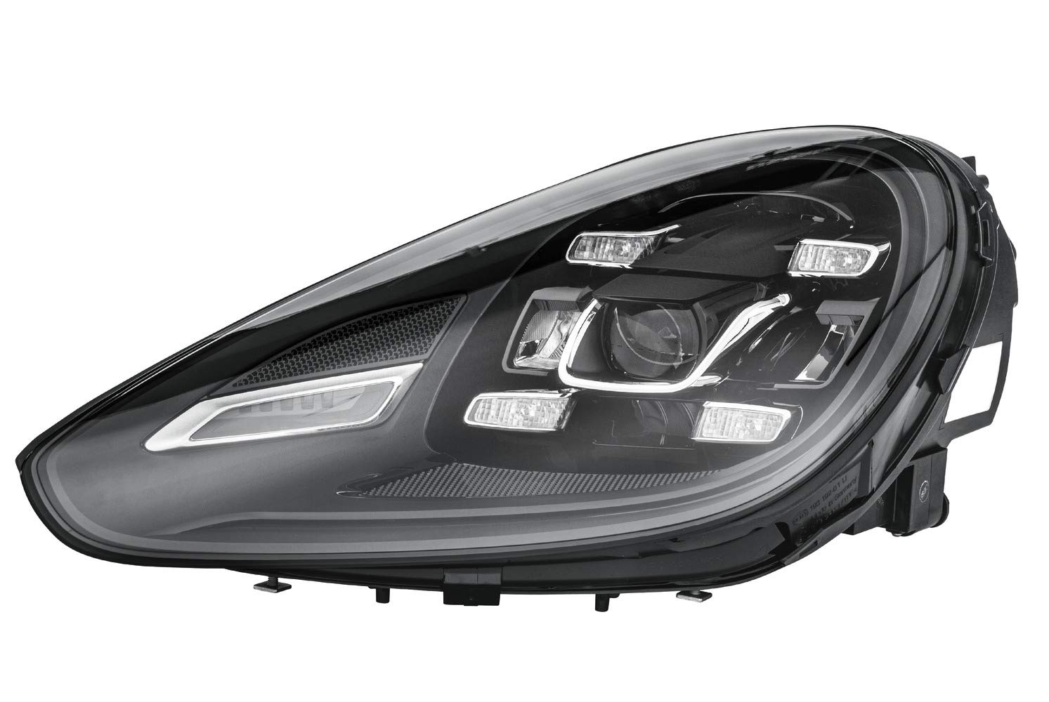 HELLA 1EX 011 745-151 LED Scheinwerfer - für u.a. Porsche Cayenne (92A) - ECE/CCC - für Rechtsverkehr - links, schwarz von Hella