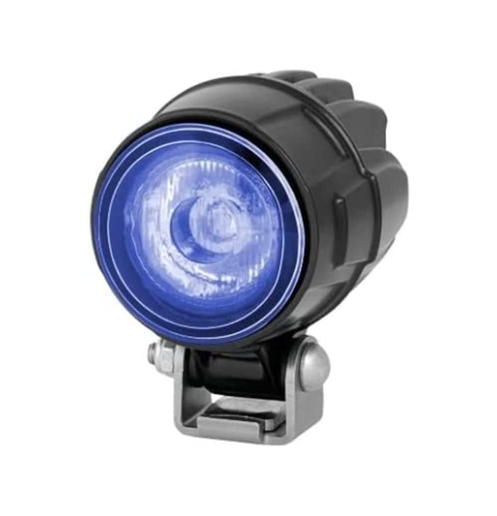 HELLA LED Arbeitsscheinwerfer - Modul 50 - 12V / 24V / 36V / 48V - geschraubt/Bügelbefestigung - stehend/schwenkbarer Montagebügel - Spotausleuchtung - Lichtfarbe: blau - 1G0 995 050-061 von Hella