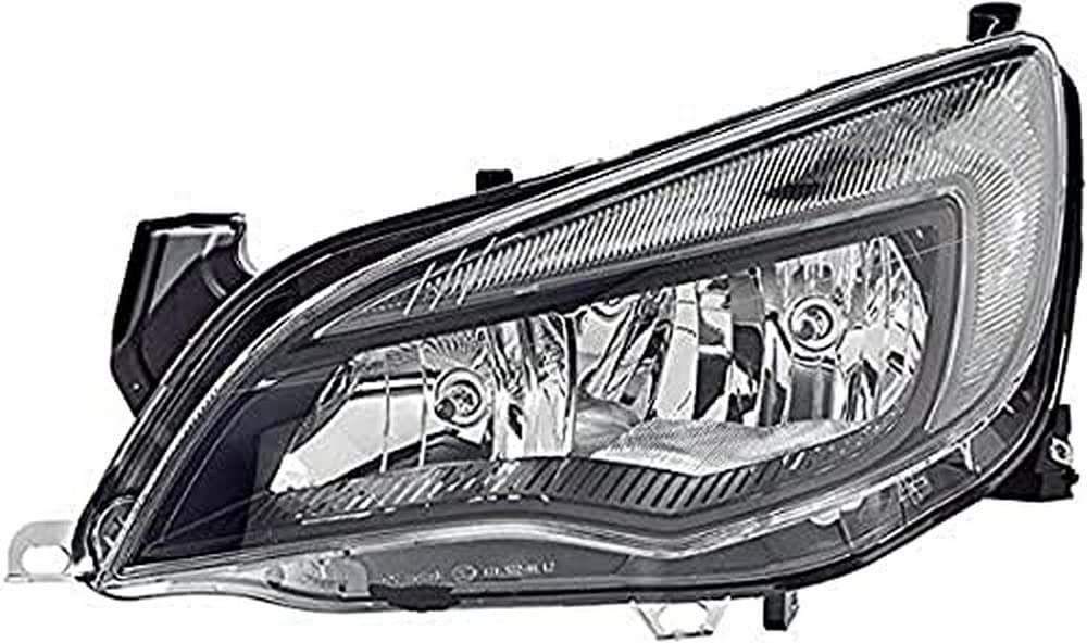 HELLA 1LG 010 011-631 Halogen/FF Scheinwerfer - für u.a. Vauxhall Astra Mk VI (J) (P10) - schwarz - ECE - für Linksverkehr - links von Hella