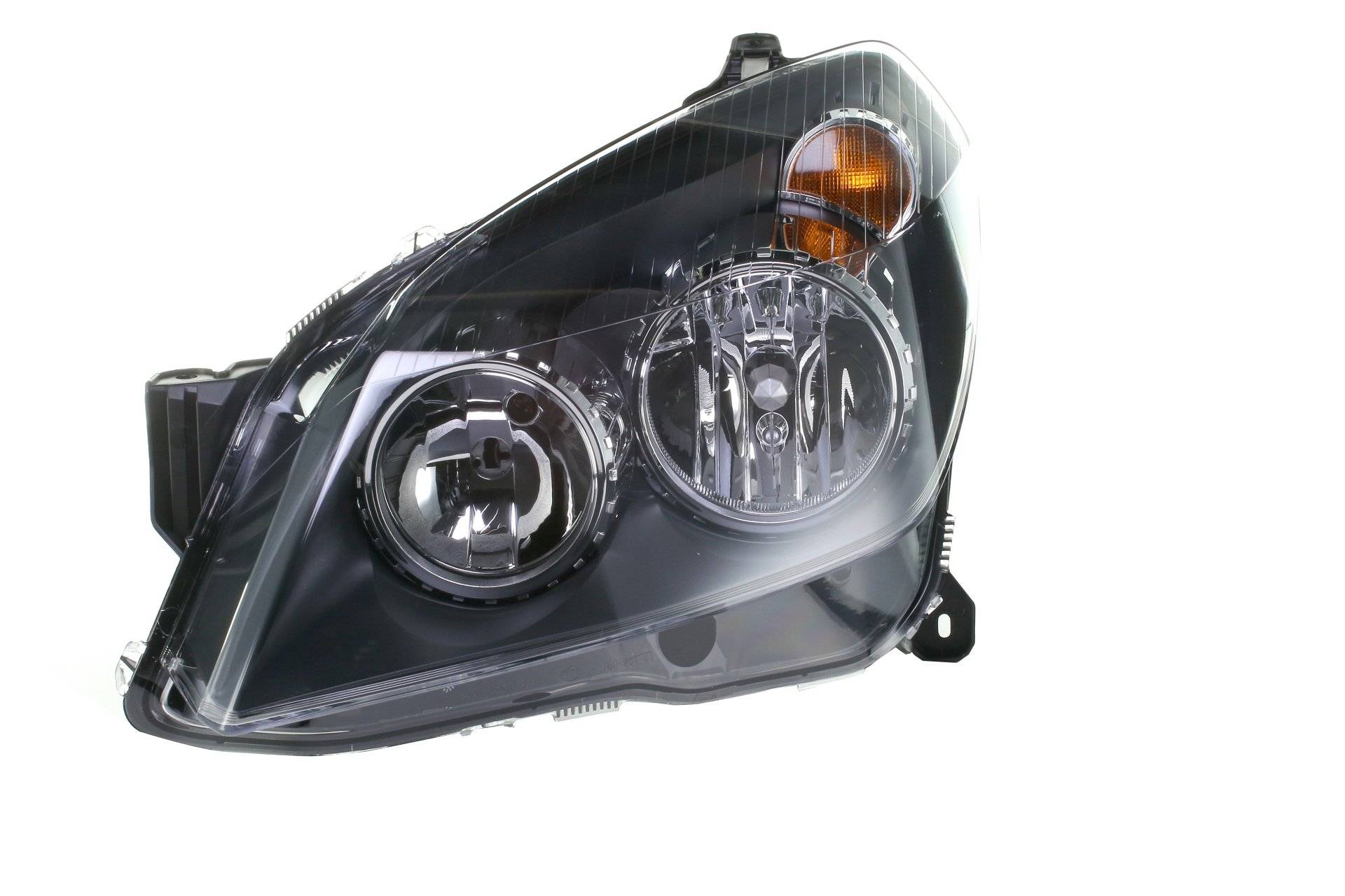 HELLA 1LG 270 370-331 Halogen Scheinwerfer - für u.a. Opel Astra H (A04) - schwarz - ECE - für Linksverkehr - links von Hella