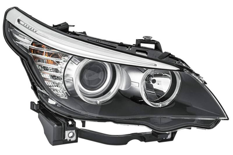 HELLA 1LL 009 449-041 Halogen/DE Scheinwerfer - für u.a. BMW 5 (E60) - ECE - für Linksverkehr - rechts von Hella