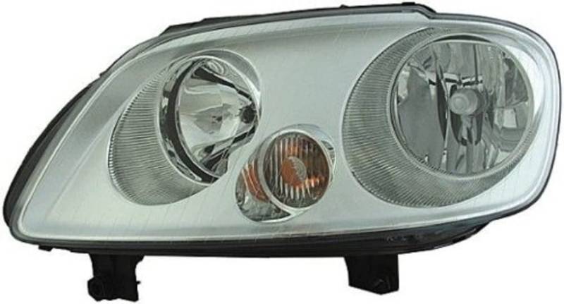 HELLA 1LL 010 203-041 Halogen Scheinwerfer - für u.a. VW Touran (1T1, 1T2) - chrom - ECE - für Linksverkehr - rechts von Hella