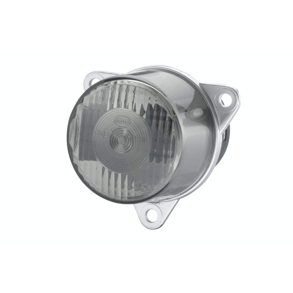 HELLA Blinkleuchte - Halogen - 24V / 12V - Einbau/geschraubt - CCC - Lichtscheibenfarbe: grau - Stecker: Flachstecker - rechts/hinten/links - Menge: 1 - 2BA 008 221-041 von HELLA