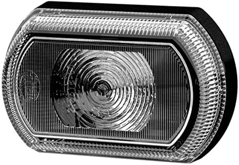 HELLA 2PF 013 323-221 Positionsleuchte - Begrenzungsleuchte - Anhänger - Wohnwagen - Shapeline Tech - LED - 12/24V - slim - geklebt/Anbau - SAE/ADR/GGVS - Kabel: 250mm - Stecker: offene Kabelenden von Hella