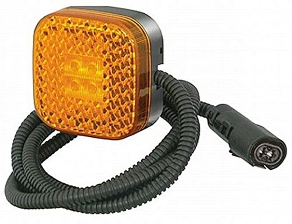 HELLA 2PS 354 985-001 Seitenmarkierungsleuchte - Begrenzungsleuchte - Anhänger - Wohnwagen - LED - Lichtscheibenfarbe: gelb von Hella